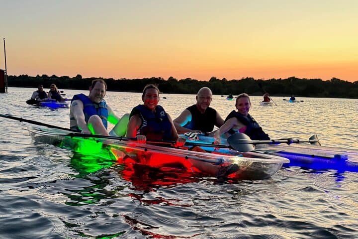 Sunset & Glow Kayaking on Grapevine Lake — Guided LED Night Paddle photo 3
