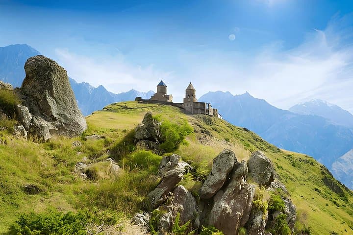 Tbilisi to Kazbegi Day Tour — Zhinvali Dam, Ananuri & Gergeti Trinity Church