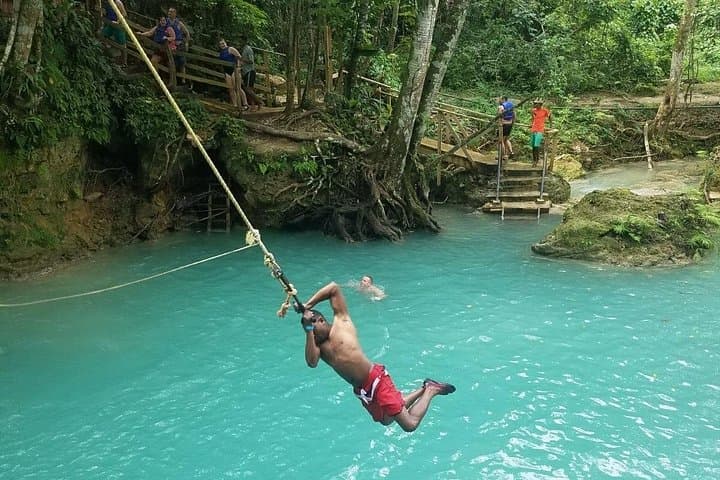 Dunn's River Falls & Blue Hole Adventure from Montego Bay — Ocho Rios Waterfall Climb and Swim photo 4