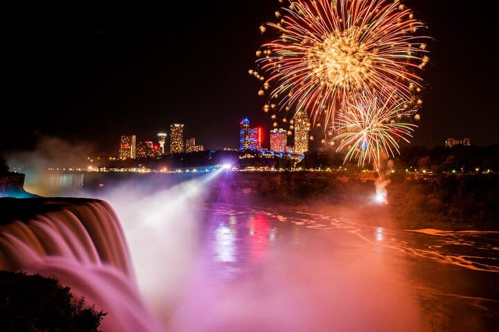 Experience Niagara Falls at Night: Maid of the Mist and Illumination Tour