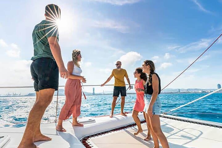 Barcelona Catamaran Cruise: Two-Hour Sail with Drink and Local Tapa photo 3