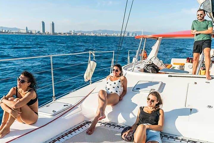 Barcelona Catamaran Cruise: Two-Hour Sail with Drink and Local Tapa photo 4