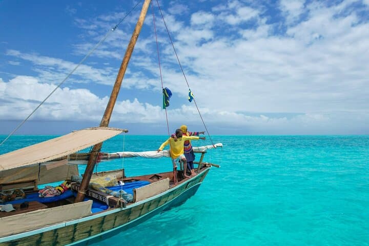 Sailing to Mnemba: Full-Day Dhow Snorkel, Dolphins & Sandbank Adventure photo 5