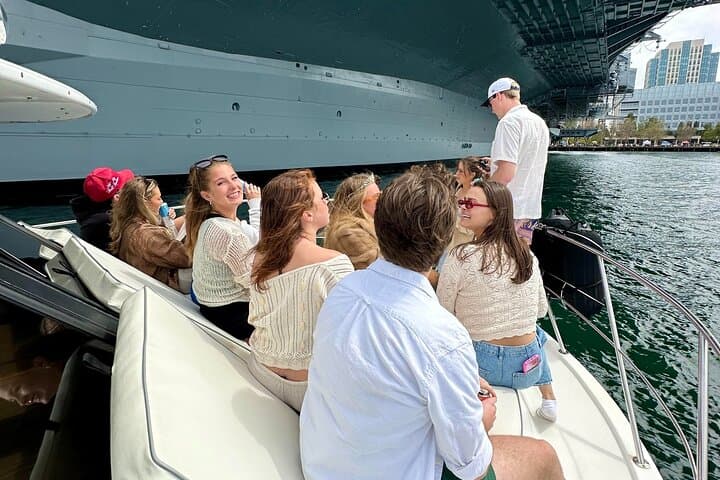 59' Paradise Party Yacht Cruise in San Diego — Coronado Bridge & USS Midway Views photo 4
