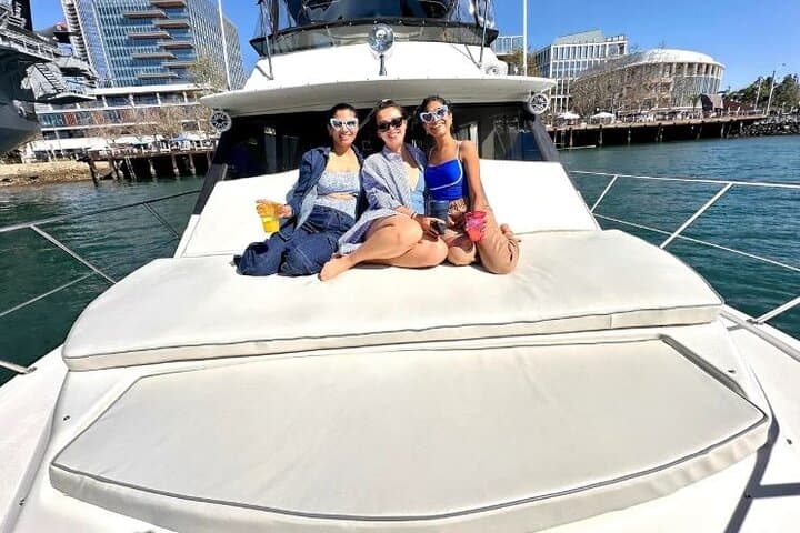 59' Paradise Party Yacht Cruise in San Diego — Coronado Bridge & USS Midway Views photo 6