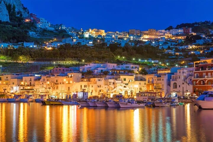 Capri by Night: Private Evening Boat Tour from Sorrento