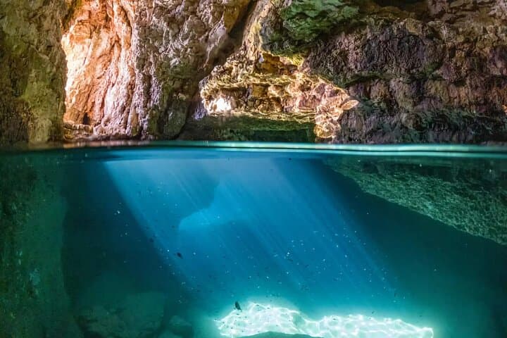 Day cruise to Kamenjak & Uvala Polje from Medulin — swim caves, Porer lighthouse & onboard lunch