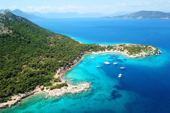 Sail the Saronic: 3-Island Day Cruise to Agistri, Moni (Metopi) & Aegina with Unlimited Food and Wine photo 3