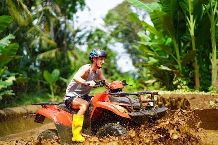 Ubud Ayung River Rafting and ATV Adventure with Cretya Sunset Pool