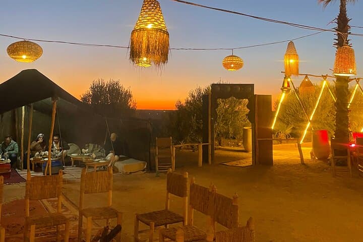 Agafay Desert Sunset Quad & Dinner from Marrakech: Camel Ride, Fire Show, and Berber Night