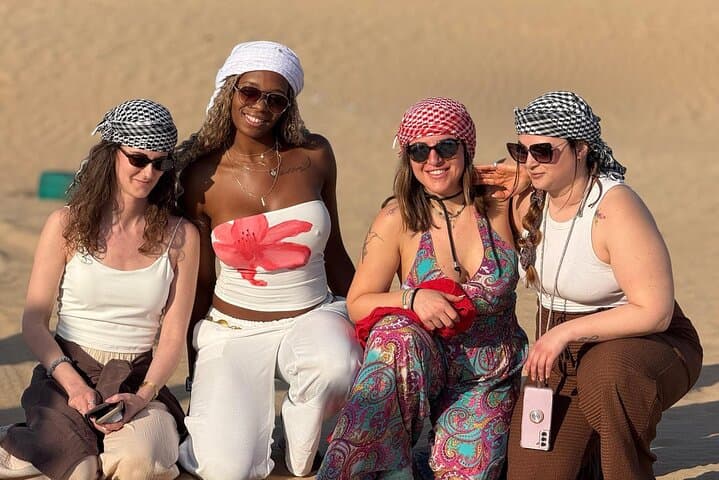 Private Abu Dhabi Desert Safari: Dune Bashing, Camel Ride & Bedouin Dinner Experience