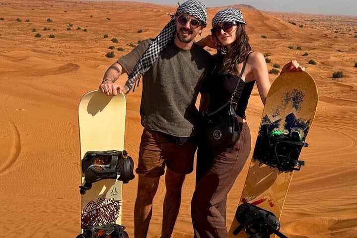 Private Abu Dhabi Desert Safari: Dune Bashing, Camel Ride & Bedouin Dinner Experience photo 4