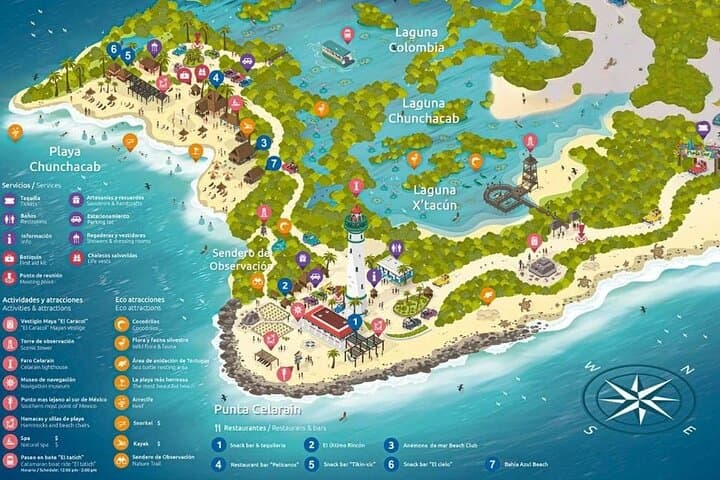 Cozumel Punta Sur Eco Park and Del Cielo Beach Day with Snorkeling photo 2