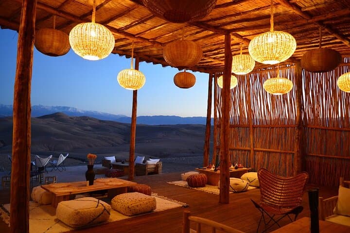 Agafay Desert Sunset Dinner & Fire Show from Marrakech — Camel Ride and Tagine Under the Stars photo 2
