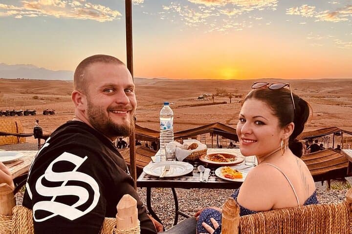 Agafay Desert Sunset Camel Ride with Berber Dinner near Marrakech photo 2