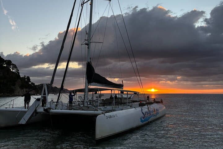 Sunset Catamaran Party in Lloret de Mar: DJ, Drinks & Swim on the Costa Brava photo 4