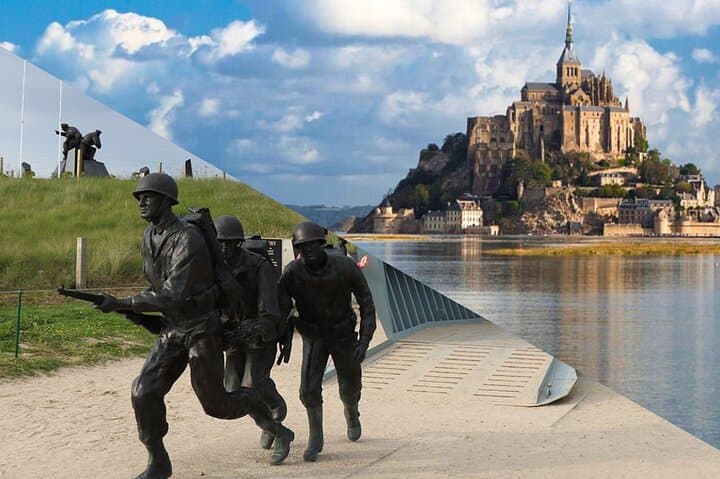 D-Day Beaches and Mont Saint-Michel One-Day Tour from Paris