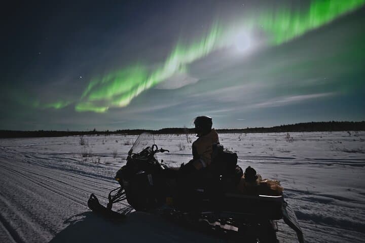 Arctic Aurora Chase by Snowmobile — Rovaniemi Night Safari for Northern Lights photo 1