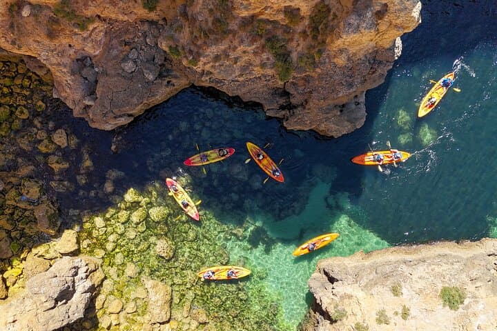 Ponta da Piedade Kayak & Catamaran Tour from Lagos — Caves, Cliffs & Swimming