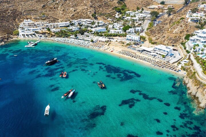 Mykonos Port Transfer to Elia Beach & Free Time in Mykonos Town (Small Group) photo 3