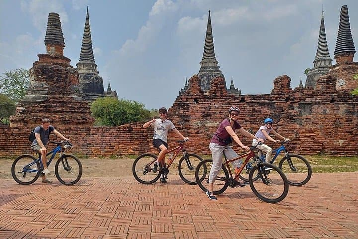 Colors of Ayutthaya: Full-Day Bike Tour Through Temples and Rice Paddies