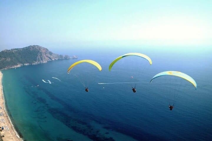 Alanya Paragliding & Cleopatra Beach Day Trip from Antalya — Full-Day Flight and Castle Visit