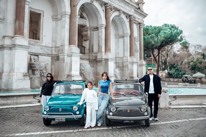 Rome Fiat 500 Vintage Car Tour & Photoshoot — Colosseum to Gianicolo (90 min) photo 6