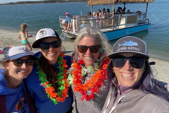 Folly Beach Tiki Boat Tour: 2-Hour Dolphin Cruise & Island Swim photo 4