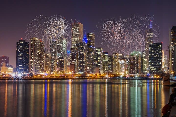 Navy Pier Fireworks Cruise on Tall Ship Windy — Chicago Night Sail
