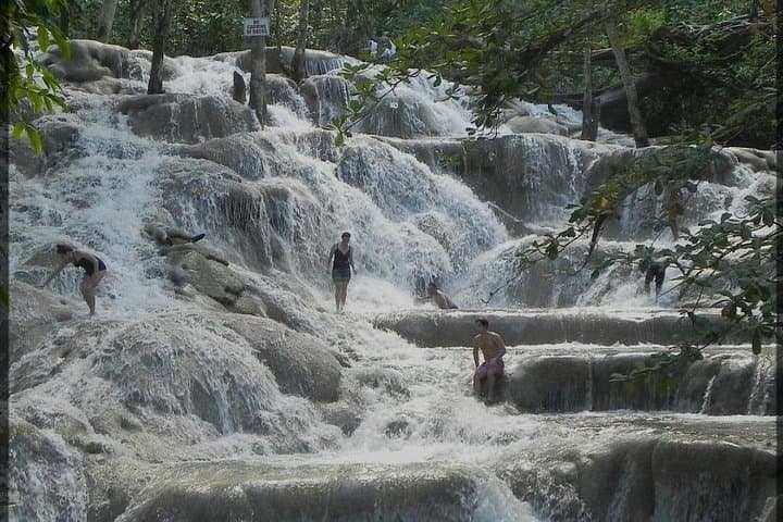 Dunns River Falls & Zipline Adventure from Kingston — Climb, Zip and Beach in Ocho Rios photo 1