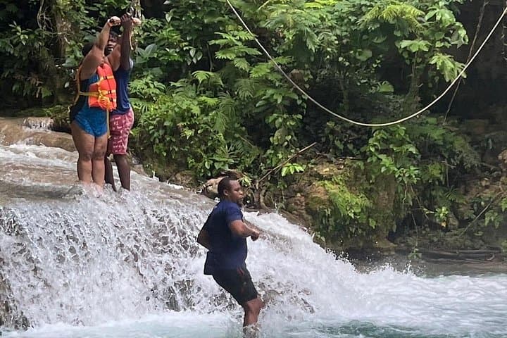 Dunns River Falls & Zipline Adventure from Kingston — Climb, Zip and Beach in Ocho Rios photo 4