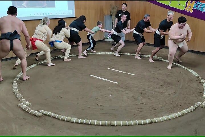 Complete Sumo Experience in Tokyo: Stable Visit, Training, & Chanko Nabe