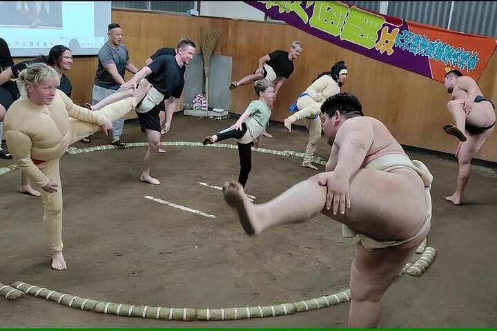 Complete Sumo Experience in Tokyo: Stable Visit, Training, & Chanko Nabe photo 5
