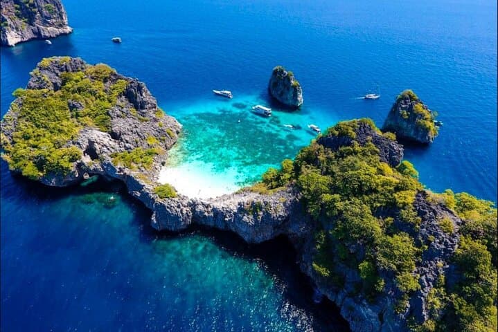 Koh Rok & Koh Haa Speedboat Snorkel — Full-Day Trip from Krabi