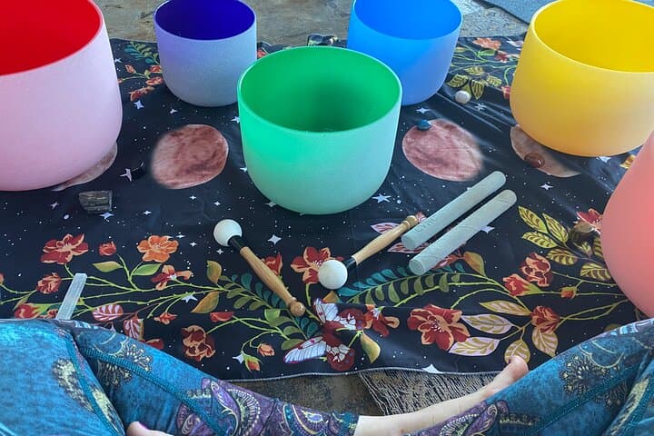 Group Reset Yoga & Sound Healing — Private Asheville Yoga with Crystal Bowls photo 3