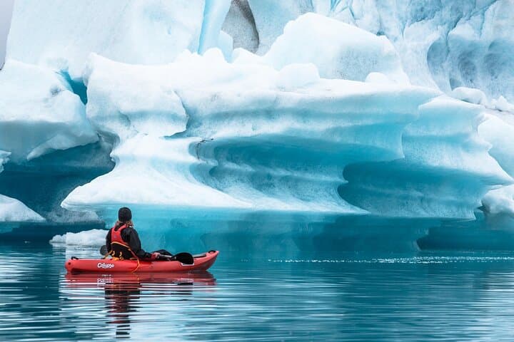 Jökulsárlón Kayaking and Falljökull Glacier Hike — Skaftafell Glacier Combo