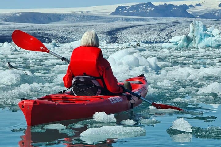 Jökulsárlón Kayaking and Falljökull Glacier Hike — Skaftafell Glacier Combo photo 5