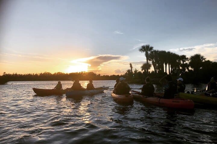 Clear Kayak Sunset Tour Cocoa Beach: Paddle Transparent Kayaks on the Banana River photo 5