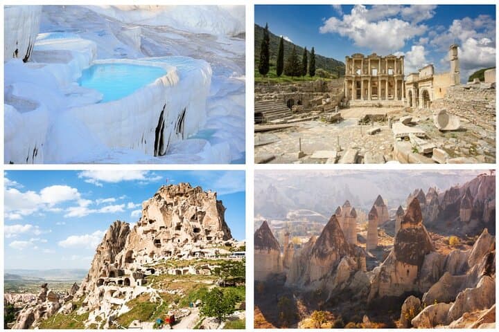 5-Day Pamukkale, Ephesus & Cappadocia Tour with Flights