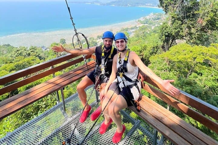 Phuket Hilltop Zipline Adventure: Jungle-to-Sea Canopy & 200m Longline photo 1