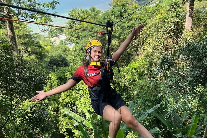Phuket Hilltop Zipline Adventure: Jungle-to-Sea Canopy & 200m Longline photo 2