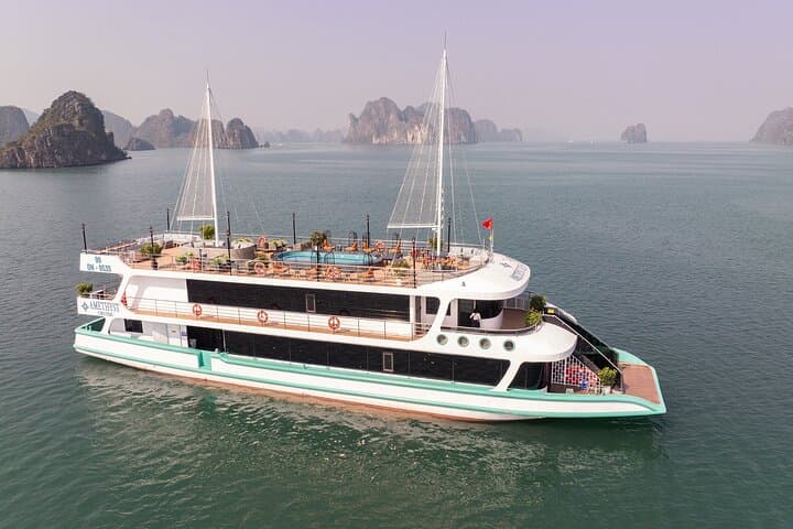 Luxury Halong Amethyst Day Cruise: Jacuzzi, Kayaking & Titop Summit from Hanoi photo 2