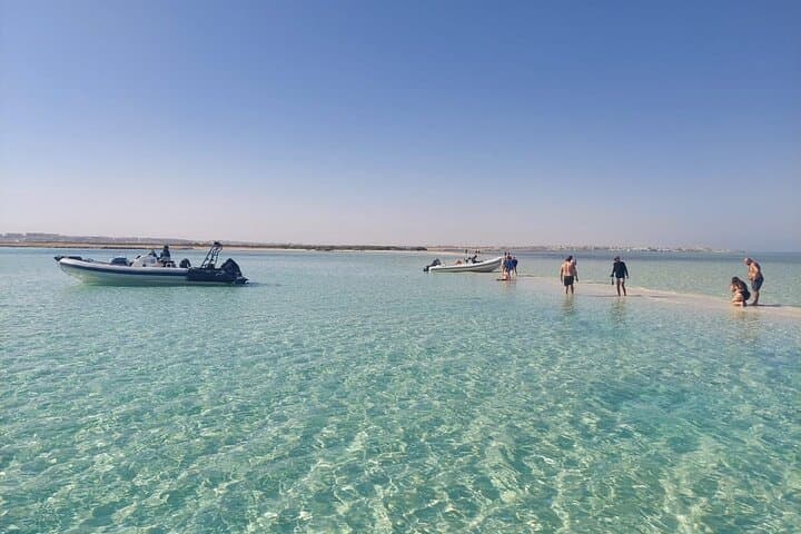 Hurghada Speed Boat to Abo Munkar: 4-Hour Semi-Private Snorkel & Island Stop photo 2