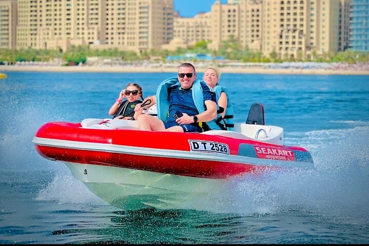 Dubai 120-Min Self-Drive SeaKart: Private Palm & Marina Jet-Boat Tour