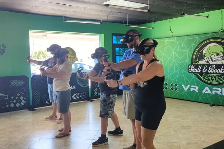 Cocoa Beach VR at Skull & Books: Free-Roam Arcade and Bookshop Escape