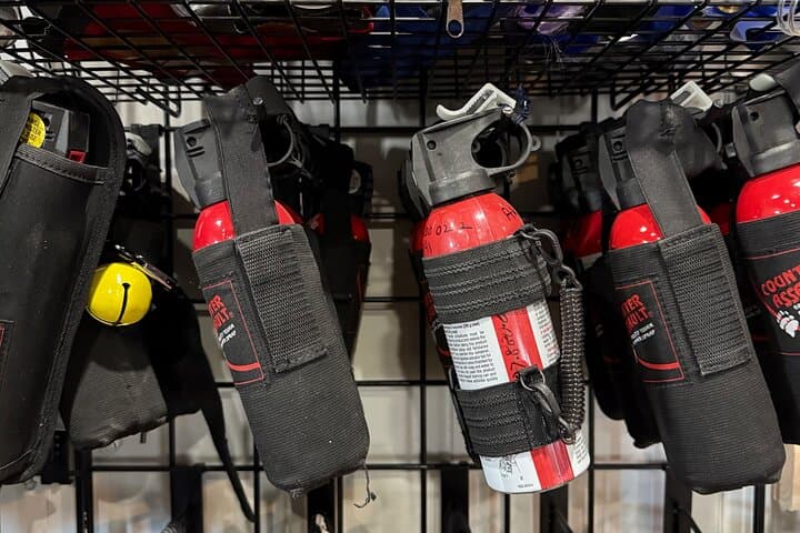 Rent Bear Spray in Anchorage: 10 oz Counter Assault with Holster & Bell photo 2