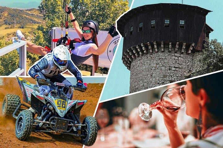Tirana Adventure: Petrela Castle ATV, Zipline & Wine Tasting Half-Day Tour