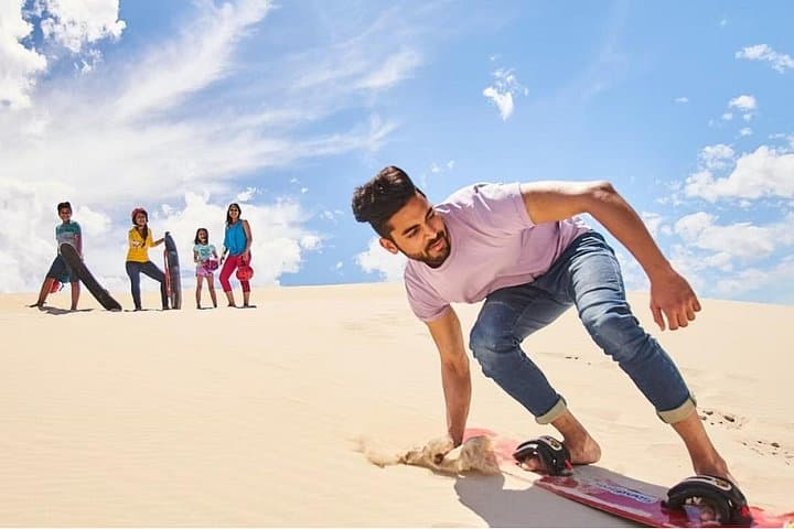 Kangaroo Island Ultimate Adventure: Sandboarding, Kayaking & Sundowner Cruise from Kingscote photo 1