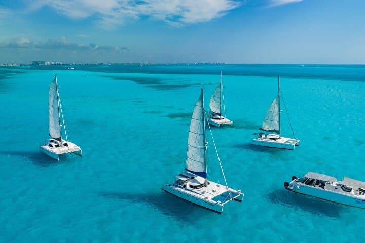 Sail and Snorkel Isla Mujeres: Full-Day Catamaran with Open Bar & Beach Club photo 2