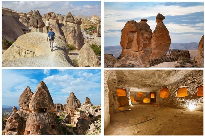 2-Day Cappadocia Tour from Kayseri Airport: Cave Hotels, Fairy Chimneys & Underground Cities